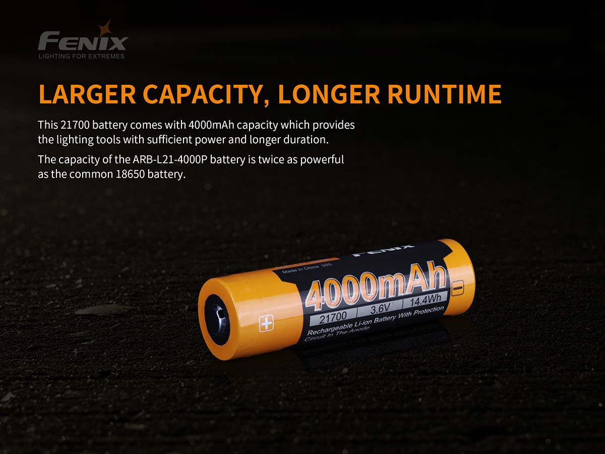 Fenix ARB-L21-4000P Rechargeable Battery - Image 4