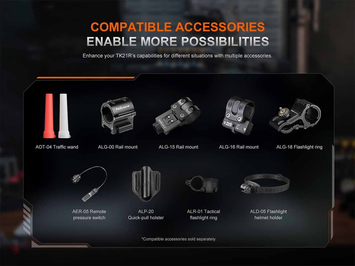 Fenix TK21R Rechargeable Tac Flashlight - Image 17