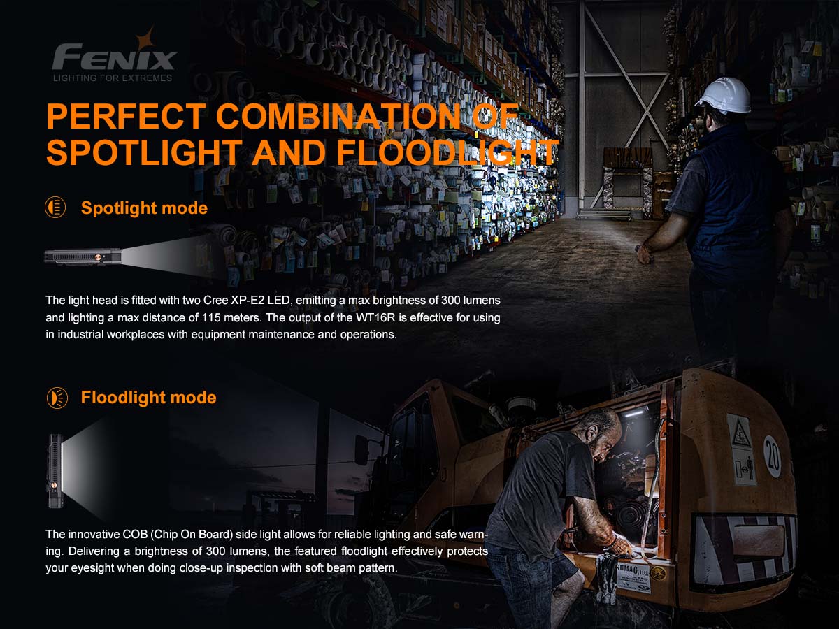 Fenix WT16R Rechargeable Magnetic Flashlight - Image 4